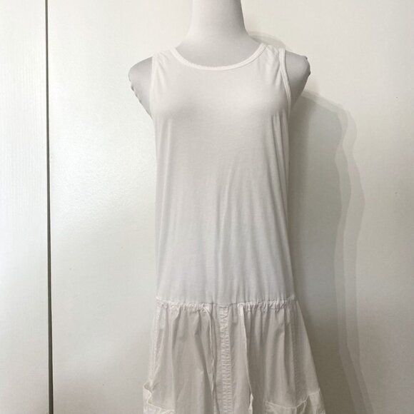 JAMES PERSE WHITE SLEEVELESS UTILITY TANK DRESS - LARGE - Picture 6 of 11